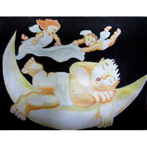 Baby on the moon