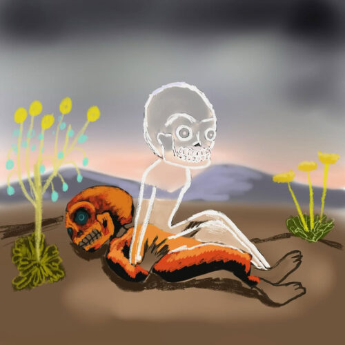 Death is an illusion , procreate sketch.