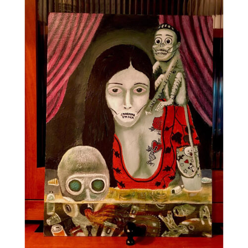 Down with the Sickness, oil on canvas