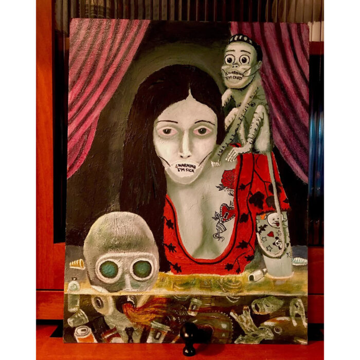 Down with the Sickness, oil on canvas