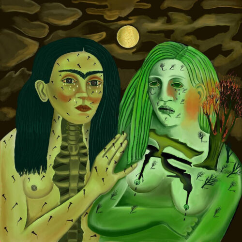 Frida and Mother Nature in pain