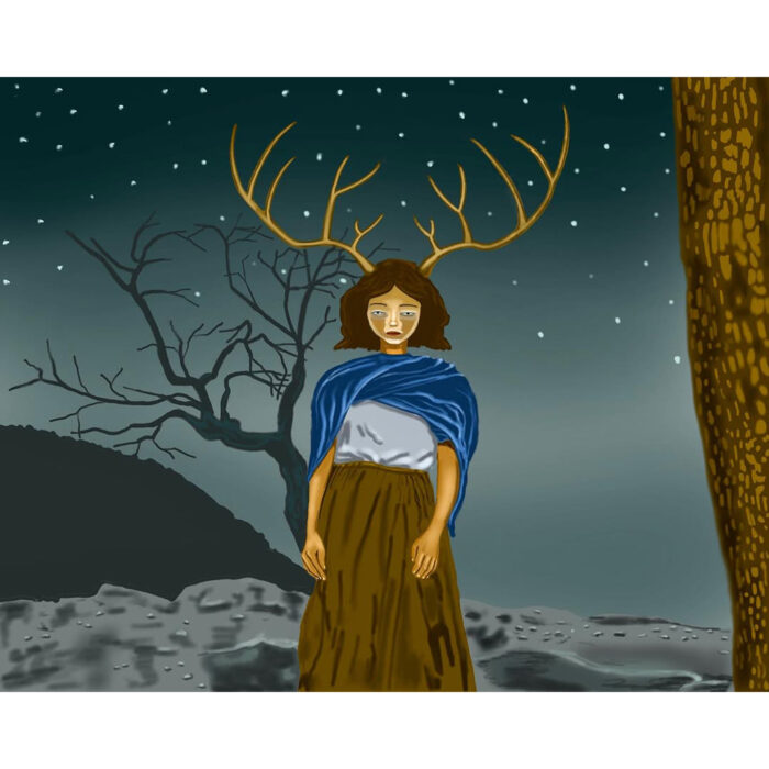 Girl fawn from the Desert .