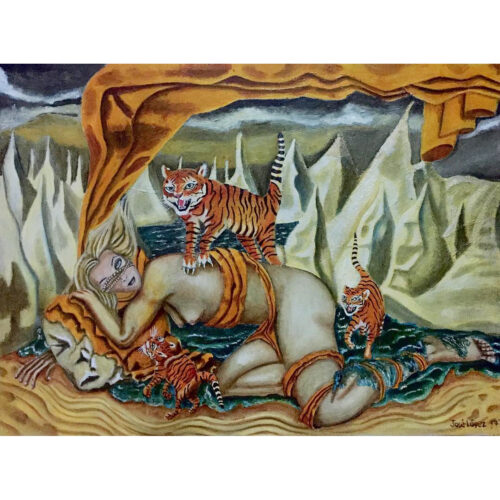 Insomnia Cats, oil on canvas 2017