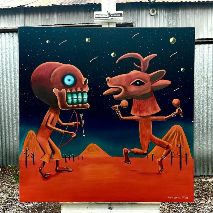 La danza del venado or the deer Dance, a folk dance in the Sonora desert in Northern Mexico