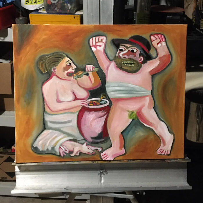 “Life of a married couple”, oil on canvas . 2009