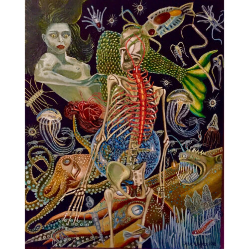 Mermaid - Oil on canvas, 16x20