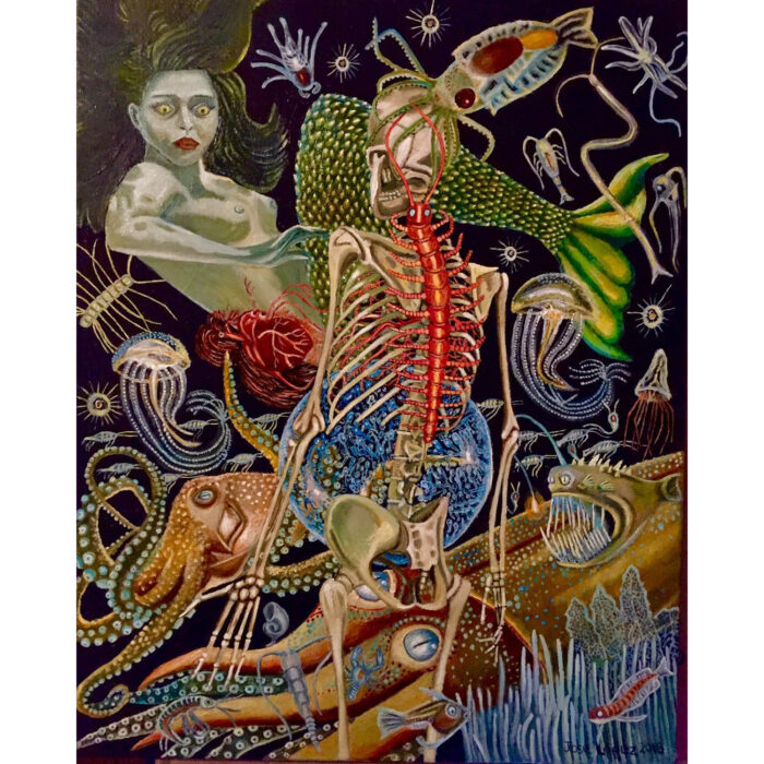 Mermaid - Oil on canvas, 16x20