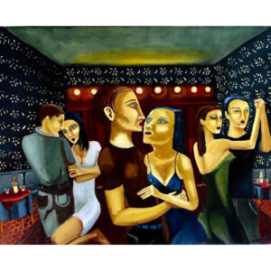Oil on canvas, 26x22. la revancha del Tango. 2010