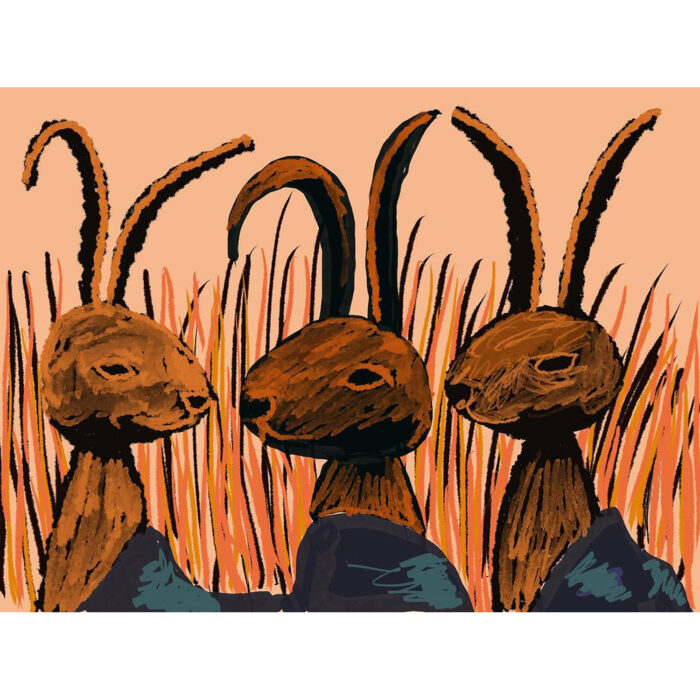 Rabbit gang . Procreate sketch
