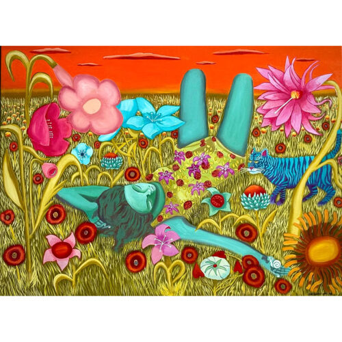 She is her own garden