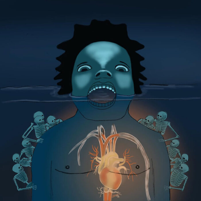 The drowning heart.
