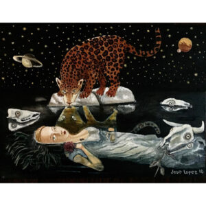 woman in water with jaguar 2018